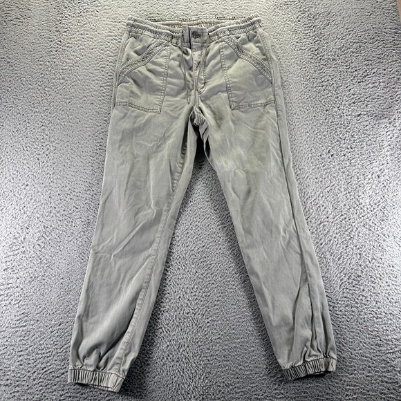 American Eagle Outfitters Pants - American Eagle Outfitters Pant Womens 14 Green Cotton Jogger Tapered Workwear